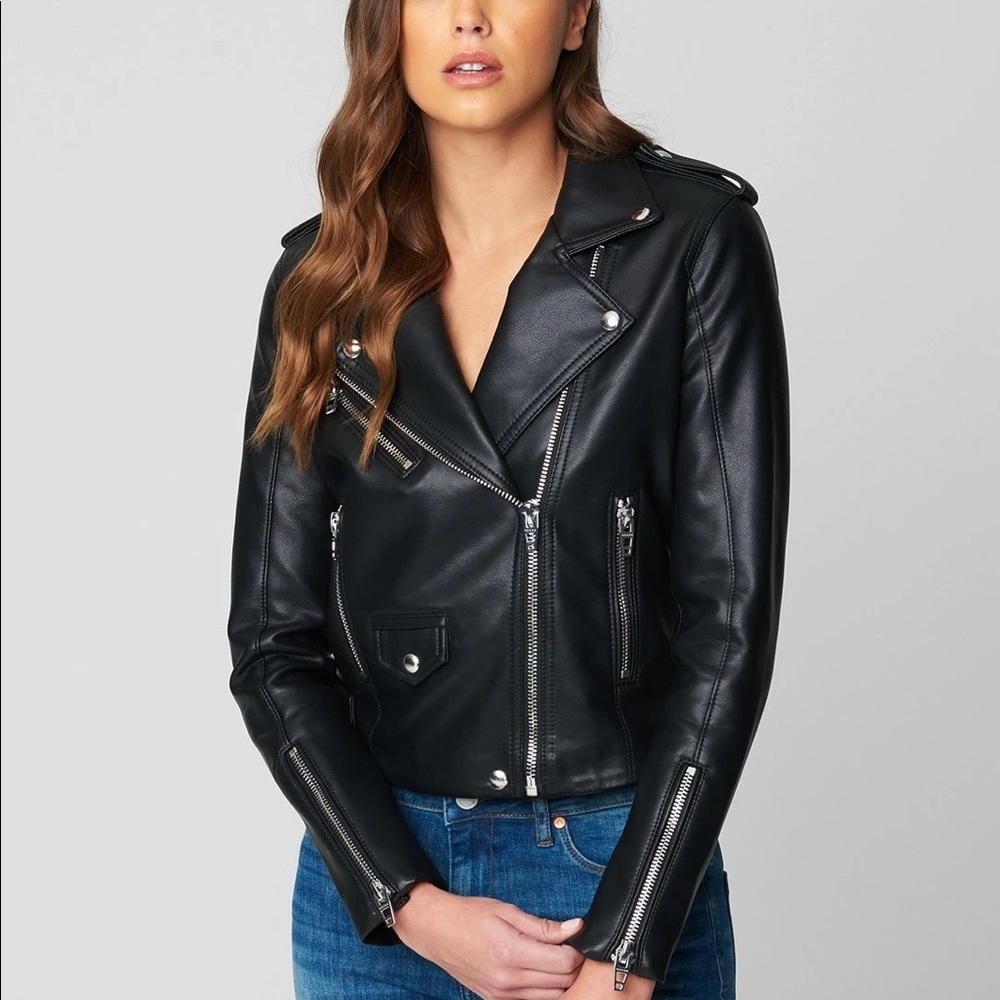 Blank NYC Motto Black Leather Jacket